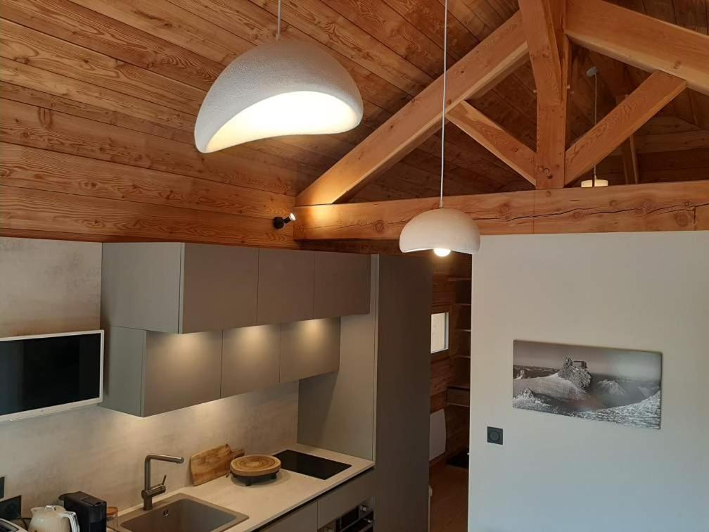Petit Chalet Neuf Independant 2 Pers "La Cabane De Jean " Briançon Zewnętrze zdjęcie