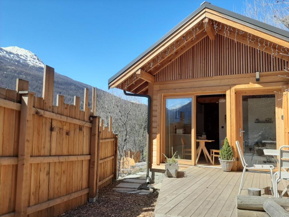 Petit Chalet Neuf Independant 2 Pers "La Cabane De Jean " Briançon Zewnętrze zdjęcie